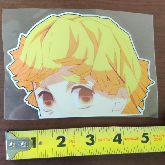 Zenitsu Demon Slayer Car Sticker Anime - Picture 3 of 4
